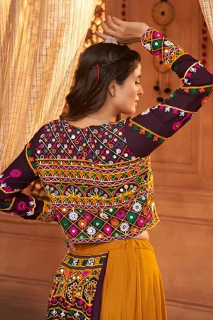 Mustard Yellow Koti Style Traditional Chaniya Choli - BUYON