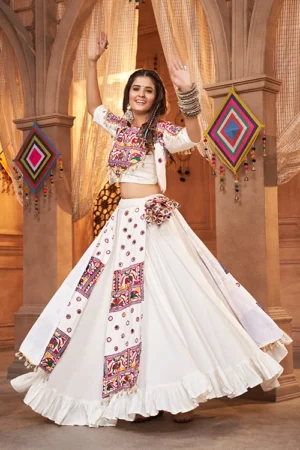 Designer Koti Style Chaniya Choli for Navratri - BUYON