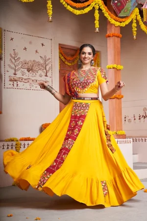 Yellow Mirror Work Chaniya Choli: Latest Trendsetter - BUYON