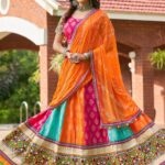 multi colour sangeet cotton lehenga choli 29645 1000x1375 1