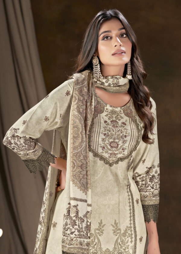 Digital Print Embroidered Work Salwar Kameez - BUYON