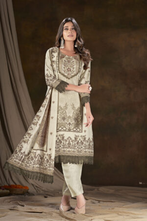 Digital Print Embroidered Work Salwar Kameez - BUYON