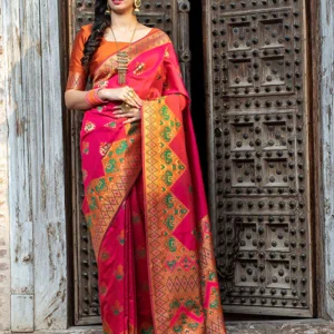 Navy Patola Weaving Silk Exclusive Saree - BUYON