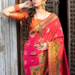 Navy Patola Weaving Silk Exclusive Saree - BUYON