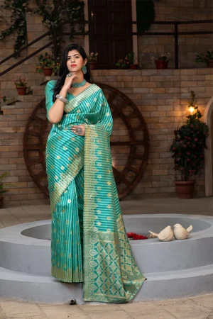 Designer Banarasi Weaving Silk Exclusive Saree - BUYON