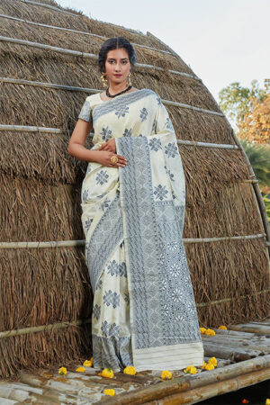 Designer Party Wear Banarasi Weaving Silk Exclusive Saree