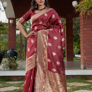 Beautiful Designer Banarasi Weaving Silk Exclusive Saree