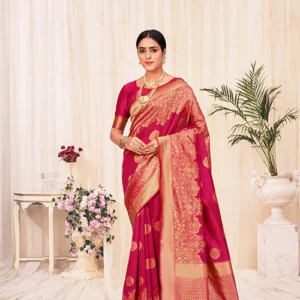 Beautiful Banarasi Weaving Silk Saree - BUYON