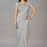 Georgette Fabric With Exquisite Embroidery Saree - BUYON