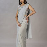 Georgette Fabric With Exquisite Embroidery Saree - BUYON