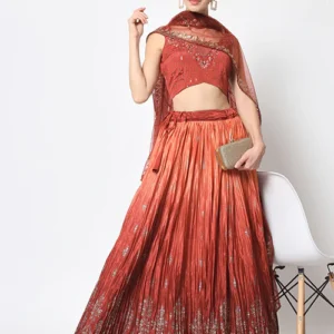 Ready To Wear Foil Printed Lehenga Choli - BUYON