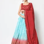 Multi-Color Foil Printed Designer Lehenga Choli - BUYON