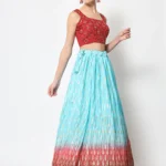 Multi-Color Foil Printed Designer Lehenga Choli - BUYON