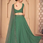 Green Indian Style Festival Lehenga Choli - BUYON