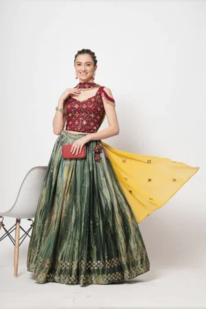 Printed Lehenga Choli With Dupatta - BUYON