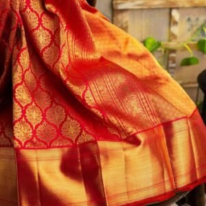 Soft Lichi Silk Saree: All-Over Jacquard Beauty - BUYON