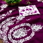 Beautiful Pure Thai Organza Silk Saree ( Wine ) - BUYON