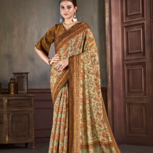 Premium Silk Jacquard Zari Saree Set - BUYON