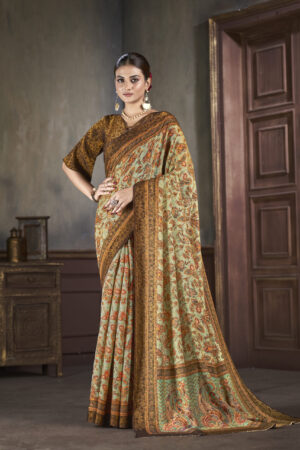 Premium Silk Jacquard Zari Saree Set - BUYON