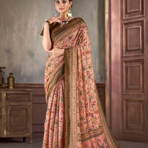 Silk Zari Saree Set with Digital Print Blouse (6.30m)