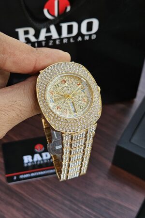 Royal & Classy Rado Diastar Full Diamond Watch – 42mm