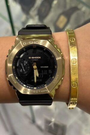 G-Shock GM-2100-1ADR Unisex Watch – Metal Body in Gold and Black