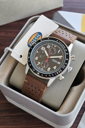 Fossil Sport Tourer Chronograph – Brown Leather Watch