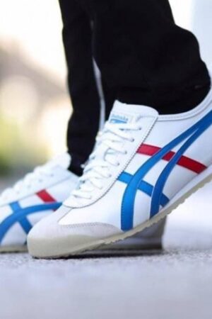 Onitsuka Tiger Sneakers Mexico 66 White Blue Red for Men