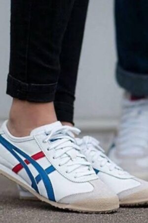 Onitsuka Tiger Sneakers Mexico 66 White Blue Red for Men