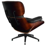 david browne revolving lounge chair foot stool in black colour by furnitech david browne revolving rbt7st