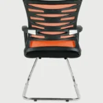 helix medium back visitor chair in black orange by chairwale helix medium back visitor chair in blac 8eeae7