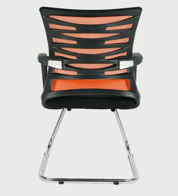 helix medium back visitor chair in black orange by chairwale helix medium back visitor chair in blac 8eeae7