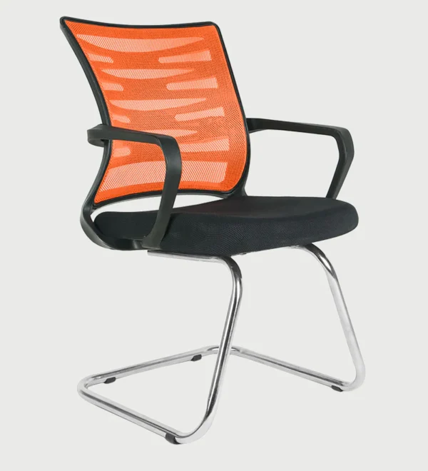 helix medium back visitor chair in black orange by chairwale helix medium back visitor chair in blac frt2zb