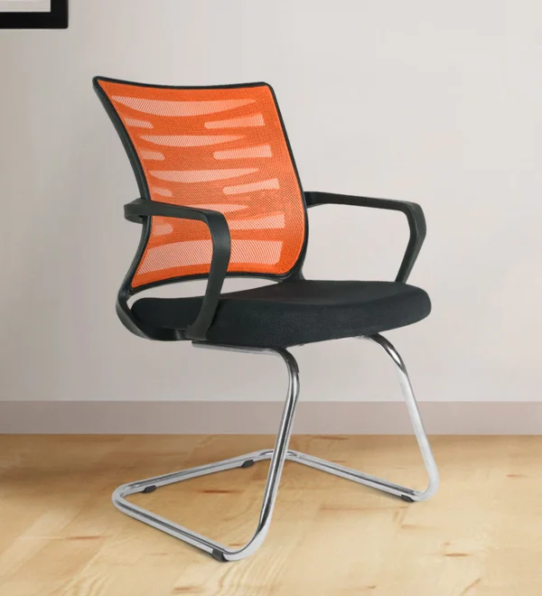 helix medium back visitor chair in black orange by chairwale helix medium back visitor chair in blac jyqdwh