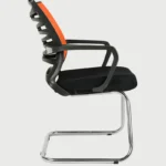 helix medium back visitor chair in black orange by chairwale helix medium back visitor chair in blac orgghm