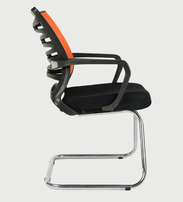 helix medium back visitor chair in black orange by chairwale helix medium back visitor chair in blac orgghm