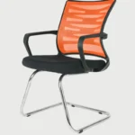 helix medium back visitor chair in black orange by chairwale helix medium back visitor chair in blac v41d3j