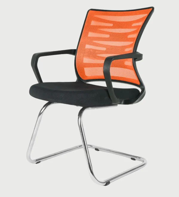 helix medium back visitor chair in black orange by chairwale helix medium back visitor chair in blac v41d3j