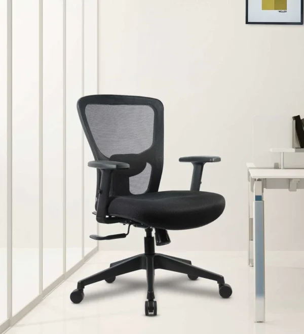 jupiter go mid back ergonomic chair in black colour by green soul jupiter go mid back ergonomic chai 1nofub