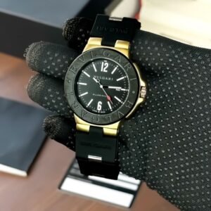 BVLGARI Gold-Black Watch