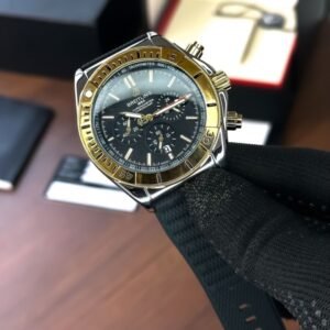 Breitling Leather Chronograph Watch