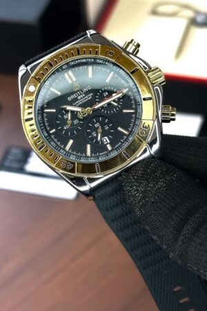 Breitling Leather Chronograph Watch