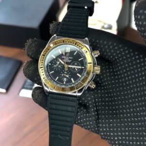 Breitling Leather Chronograph Watch