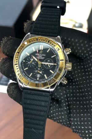 Breitling Leather Chronograph Watch