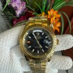 Rolex Oyster Perpetual Day Date Gold Black Dial 003 3