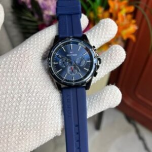 Tommy Hilfiger Quartz Multifunction Blue Dial Silicone Strap Watch