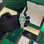 Rolex Day Date Motif Green Dial Watch - BUYON