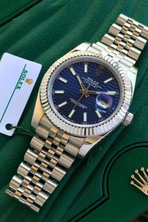 Rolex Day Date Fluted Motif Green Dial Watch