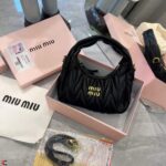 MIU MIU Wander Hobo Sling Bag - Black