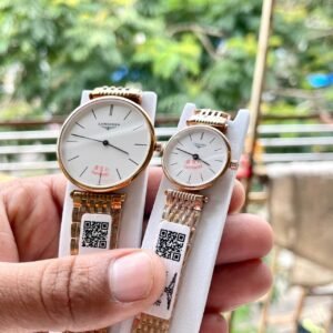 Longines Couple Watch with Rose Gold Strap - BUYON